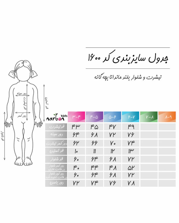 تیشرت و شلوار ماندانا بچه گانه