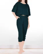 تیشرت و شلوار برمودا گل آرا زنانه