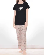 تیشرت و شلوار بلند سنجاب بامزه زنانه