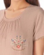 تیشرت و شلوار بلند گلباد زنانه