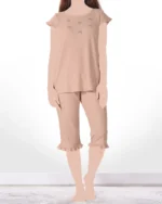 یشرت و شلوارک پاپیون زنانه
