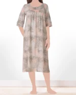 پیراهن آستین سه ربع رزا زنانه