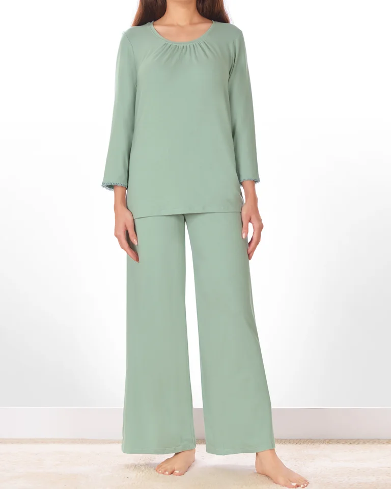 تیشرت و شلوار بلند رخشان زنانه تیشرت و شلوار بلند رخشان زنانه