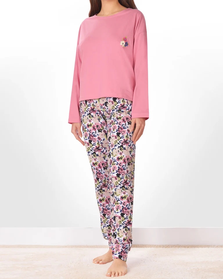 تیشرت و شلوار بلند گلنوش زنانه