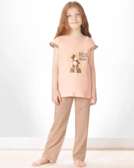 تیشرت و شلوار بلند دوستی بچه گانه