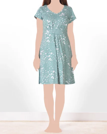 پیراهن آستین کوتاه بهاران زنانه