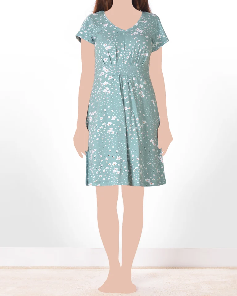 پیراهن آستین کوتاه بهاران زنانه پیراهن آستین کوتاه بهاران زنانه