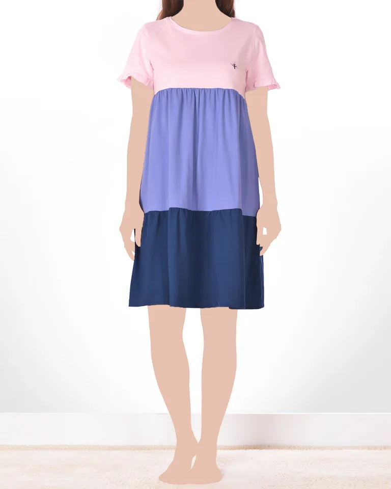 پیراهن آستین کوتاه آپامه زنانه پیراهن آستین کوتاه آپامه زنانه