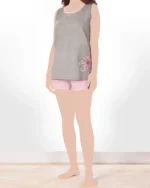 تاپ و شلوارک گلبرگ زنانه