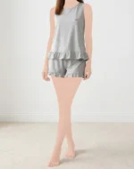 تاپ و شلوارک گیلاس زنانه