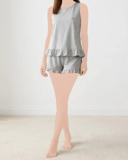 تاپ و شلوارک گیلاس زنانه