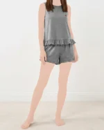 تاپ و شلوارک گیلاس زنانه