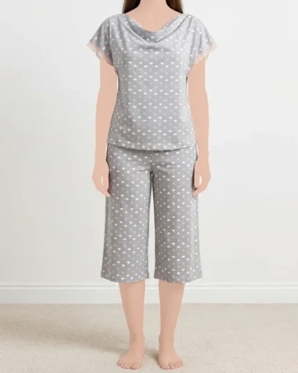 تیشرت و شلوار برمودا سمانه زنانه