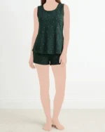 تاپ و شلوارک پرند زنانه