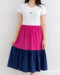 پیراهن آستین کوتاه عاشقانه زنانه